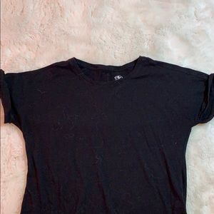 Athletic black tee